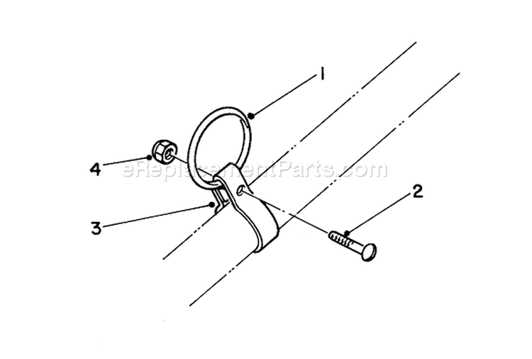 Clamp and Ring Kit Diagram and Parts List for 51604 2000001-2999999 - 1982 Toro Trimmer