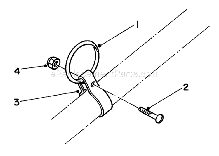 Clamp and Ring Kit Diagram and Parts List for 51604 3000001-3999999 - 1983 Toro Trimmer