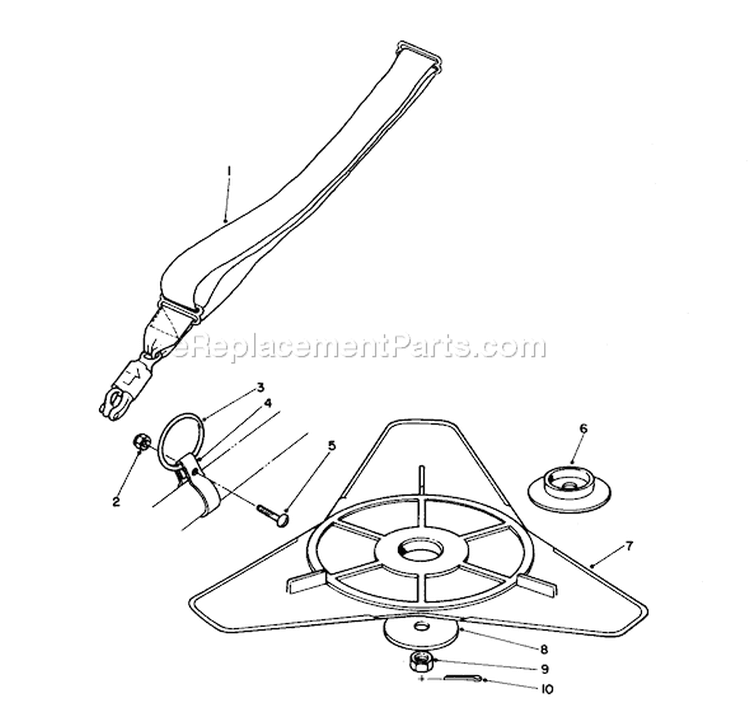 Accessory Kit Diagram and Parts List for 51606 2000001-2999999 - 1982 Toro Trimmer