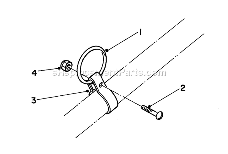 Harness Clamp and Ring Kit Diagram and Parts List for 51606 2000001-2999999 - 1982 Toro Trimmer