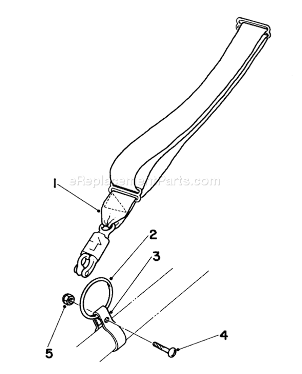 Harness Clamp and Ring Kit Diagram and Parts List for 51607 2000001-29999991982 Toro Trimmer
