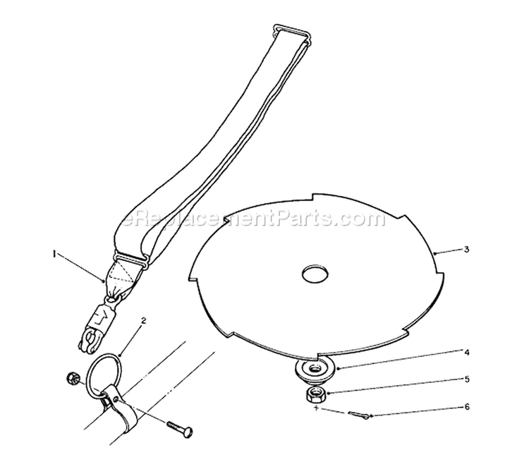 Metal Blade Kit Diagram and Parts List for 51607 4000001-4999999 - 1984 Toro Trimmer