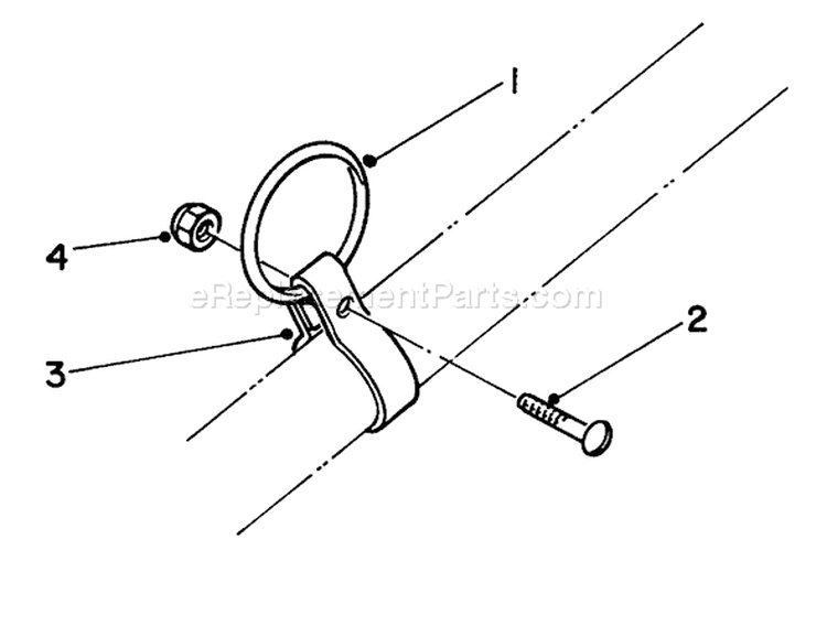 Clamp and Ring Kit Diagram and Parts List for 51613 3000001-3999999 - 1983 Toro Trimmer