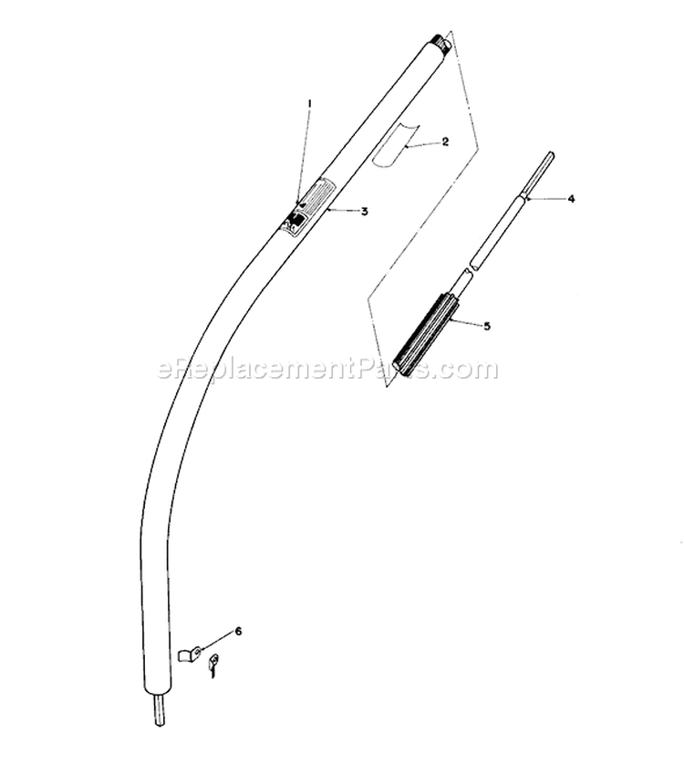 Shaft & Tube Assembly Diagram and Parts List for 51613 4000001-4999999 - 1984 Toro Trimmer
