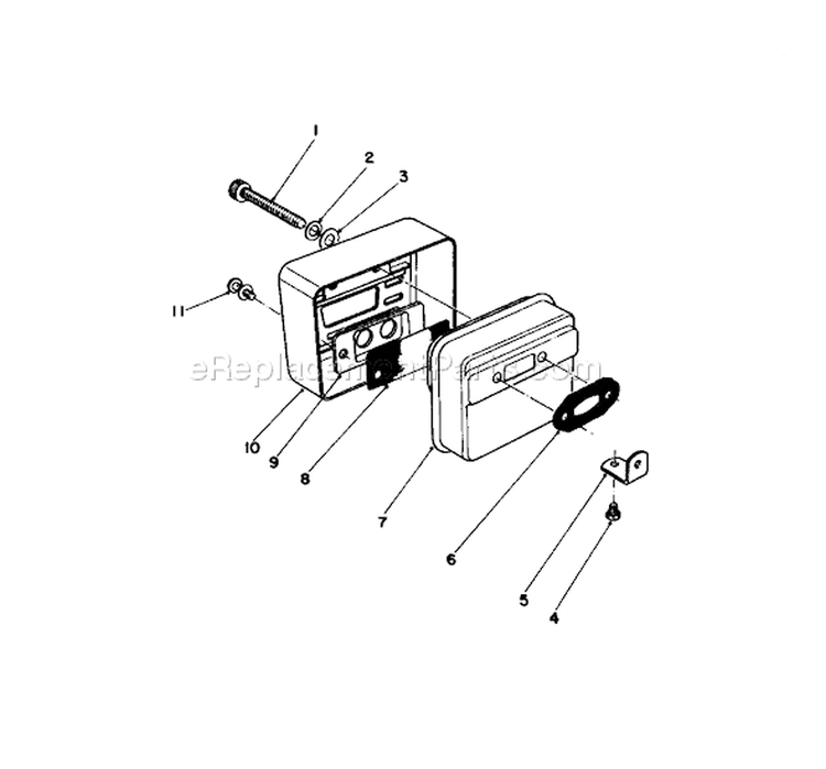 Spark Arrester Muffler Diagram and Parts List for 51613 4000001-4999999 - 1984 Toro Trimmer