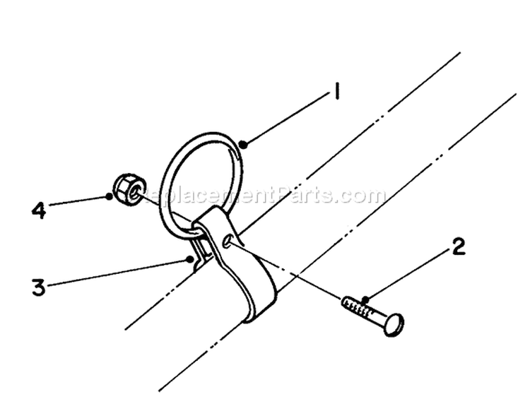 Clamp and Ring Kit Diagram and Parts List for 51616 3000001-3999999 - 1983 Toro Trimmer