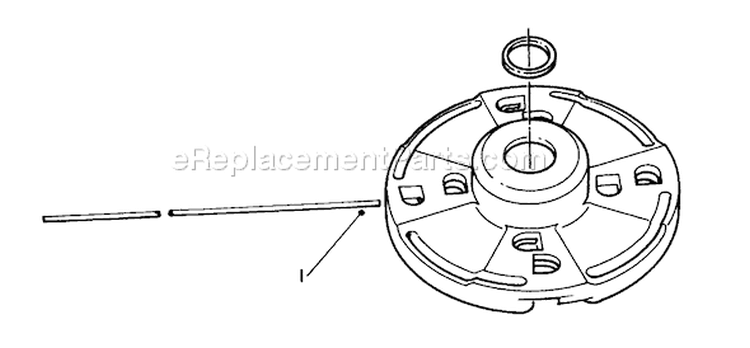 Fixed Line Head Diagram and Parts List for 51616 3000001-3999999 - 1983 Toro Trimmer