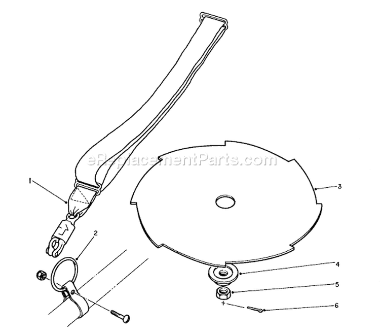 Metal Blade Kit Diagram and Parts List for 51616 3000001-3999999 - 1983 Toro Trimmer
