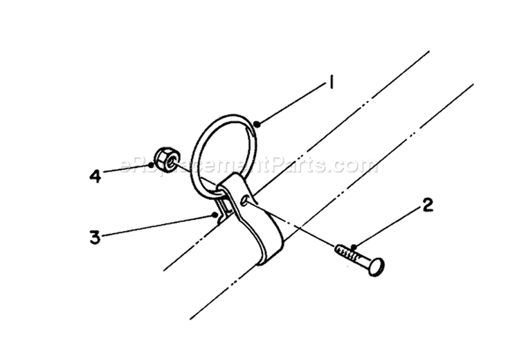 Clamp and Ring Kit Diagram and Parts List for 51616 5000001-5999999 - 1985 Toro Trimmer