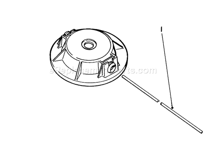 Fixed Line Head Diagram and Parts List for 51616 5000001-5999999 - 1985 Toro Trimmer