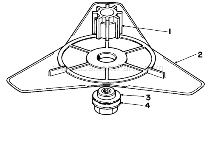 Flex Blade Kit Diagram and Parts List for 51641 7000001-7999999 - 1987 Toro Trimmer