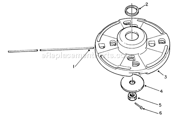 Page G Diagram and Parts List for 51643 6000001-6999999 - 1986 Toro Trimmer