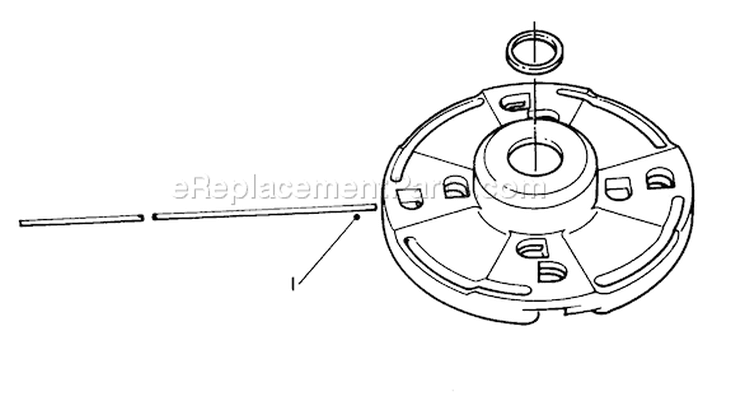 Fixed Line Head Diagram and Parts List for 51644 5000001-5999999 - 1985 Toro Trimmer