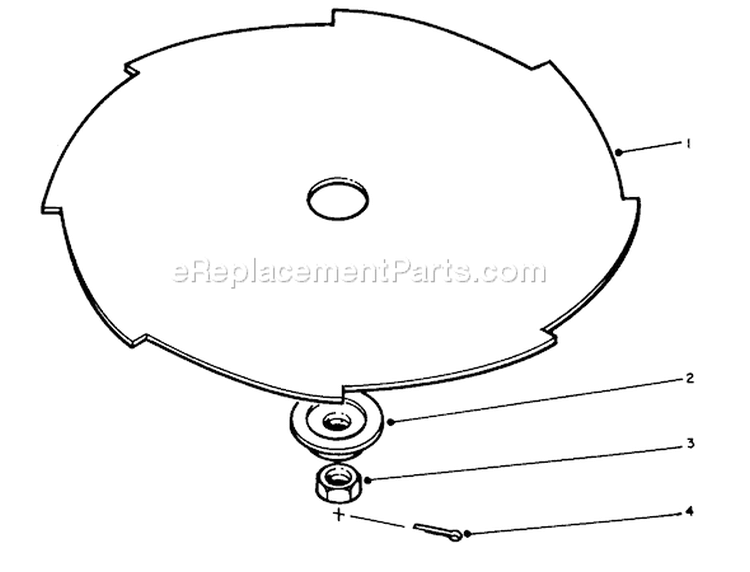 Metal Blade Adapter Kit Diagram and Parts List for 51644 5000001-5999999 - 1985 Toro Trimmer