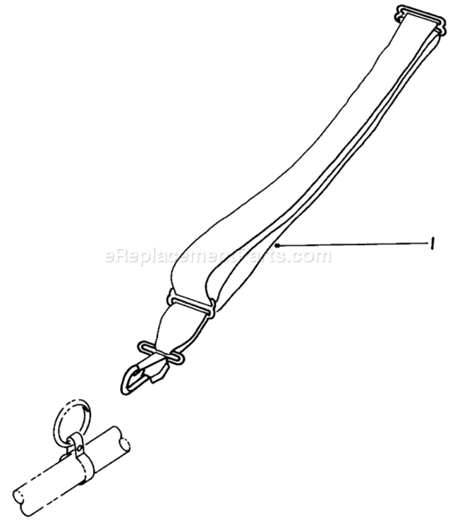 Shoulder Harness Diagram and Parts List for 51645V 1000001-19999991991 Toro Trimmer