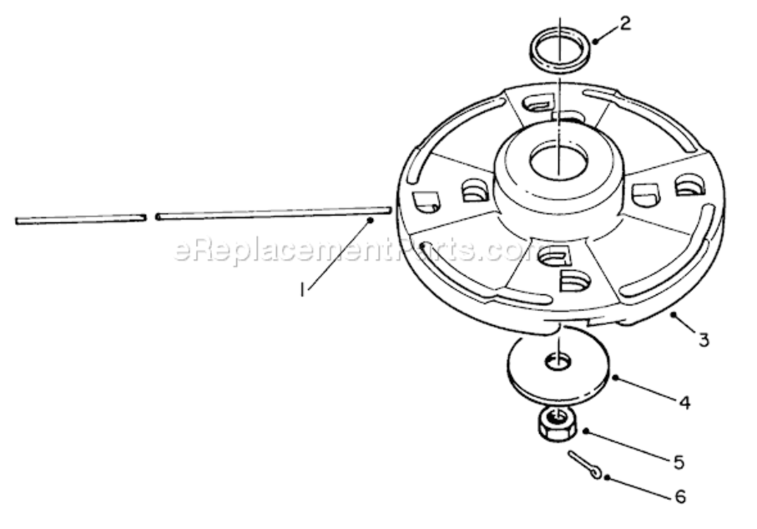 Page F Diagram and Parts List for 51645V 1000001-19999991991 Toro Trimmer