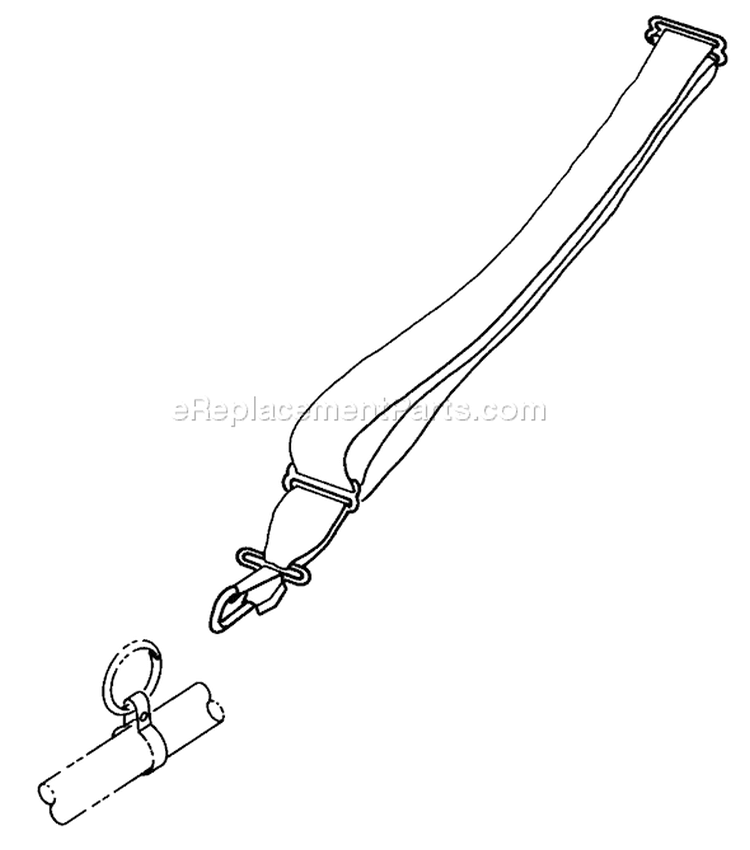 Shoulder Harness Diagram and Parts List for 51645 7000001-7999999 - 1987 Toro Trimmer