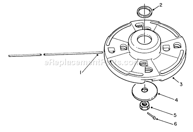 Page F Diagram and Parts List for 51645 7000001-7999999 - 1987 Toro Trimmer