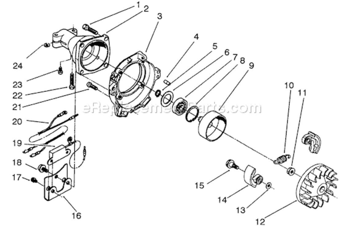 Page E Diagram and Parts List for 51650 2000001-29999991992 Toro Trimmer
