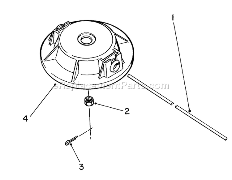 Fixed Line Head Diagram and Parts List for 51650 9000001-99999991989 Toro Trimmer