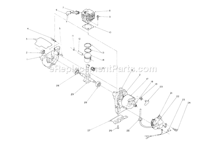 Page D Diagram and Parts List for 51655 0000001-0999999 - 1990 Toro Trimmer