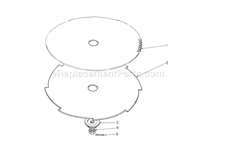 Saw Blade and Brush Diagram and Parts List for 51655 0000001-0999999 - 1990 Toro Trimmer