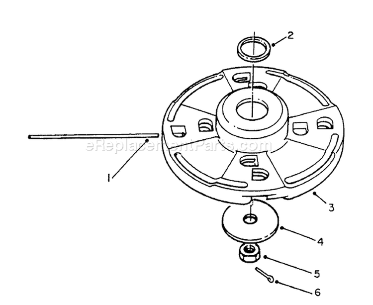 Metallic Fixed Line Cutter Head Diagram and Parts List for 51660 2000001-2999999 - 1992 Toro Trimmer