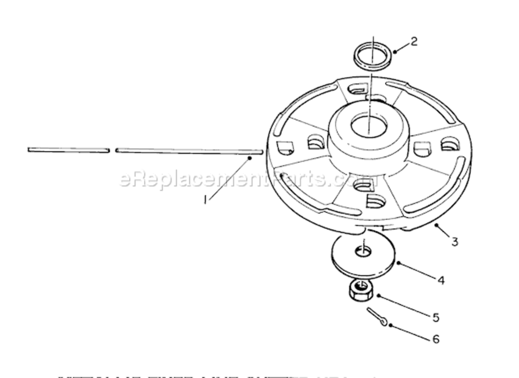 Metallic Fixed Line Cutter Head Diagram and Parts List for 51675 1000001-19999991991 Toro Trimmer