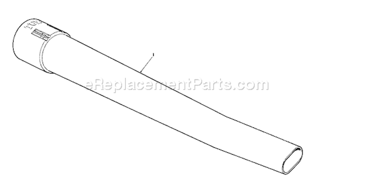 Blower Tube Diagram and Parts List for 51790 0000001-0999999 - 1990 Toro Leaf Blower / Vacuum