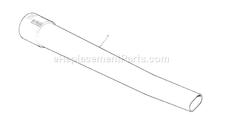 Blower Tube Diagram and Parts List for 51790 1000001-1999999 - 1991 Toro Leaf Blower / Vacuum