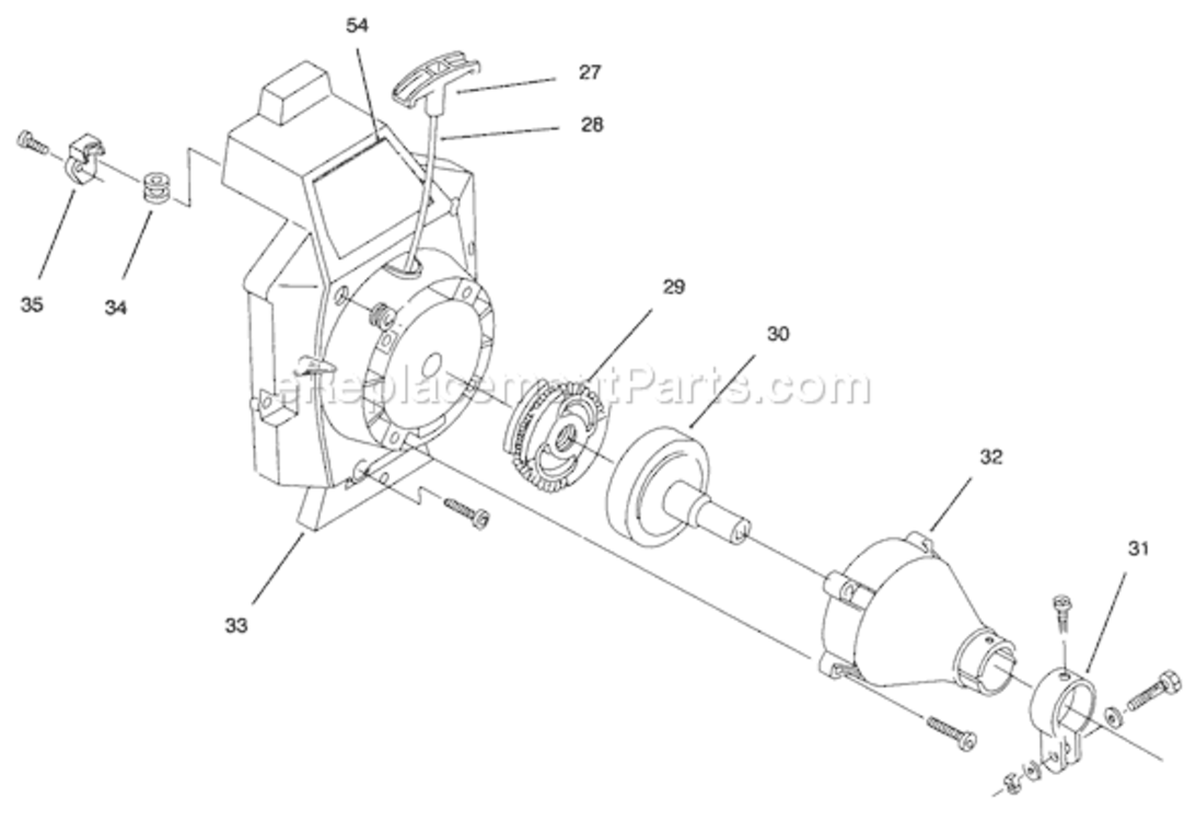 Page D Diagram and Parts List for 51916 89000001-899999991998 Toro Trimmer
