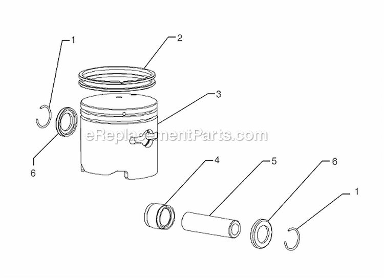 Engine Sub-Assembly B Diagram and Parts List for 51934A  Toro Trimmer
