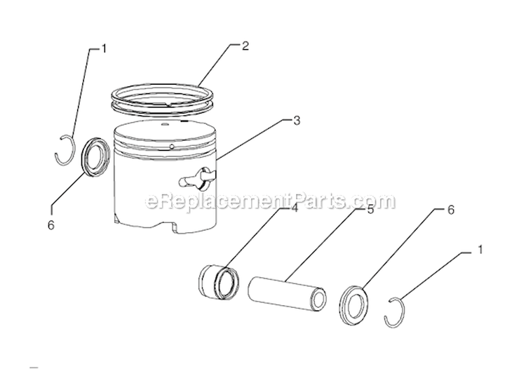 Engine Sub-Assembly B Diagram and Parts List for 51936  Toro Trimmer