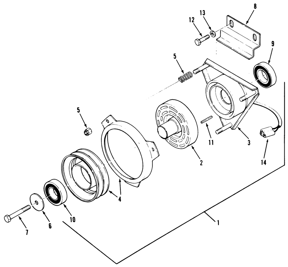 Pto Electric Clutch Diagram and Parts List for Z1-24OE04 1000001 - 1999999 Toro Lawn Tractor