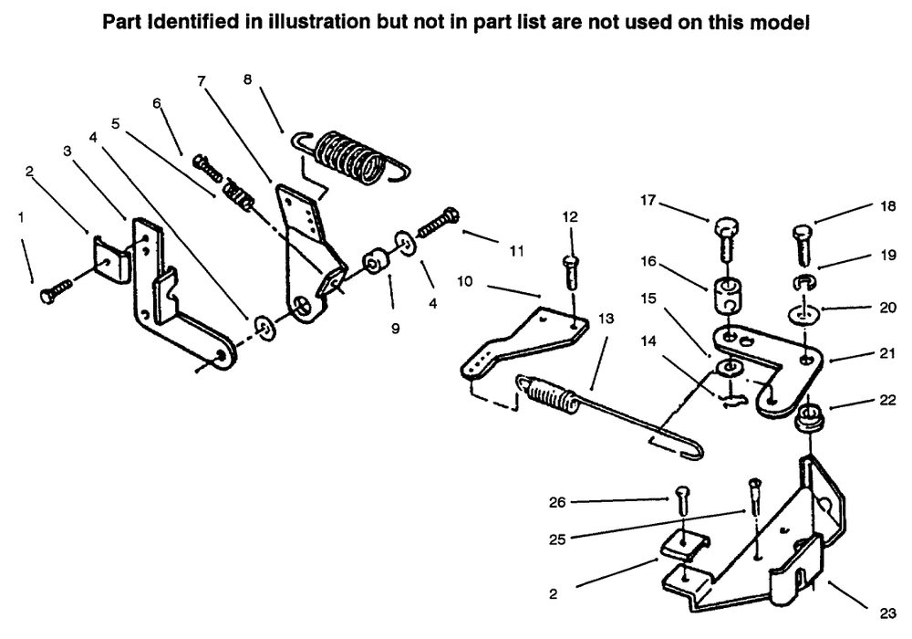 Governor Diagram and Parts List for 73521 6900001 - 6999999 Toro Lawn Tractor