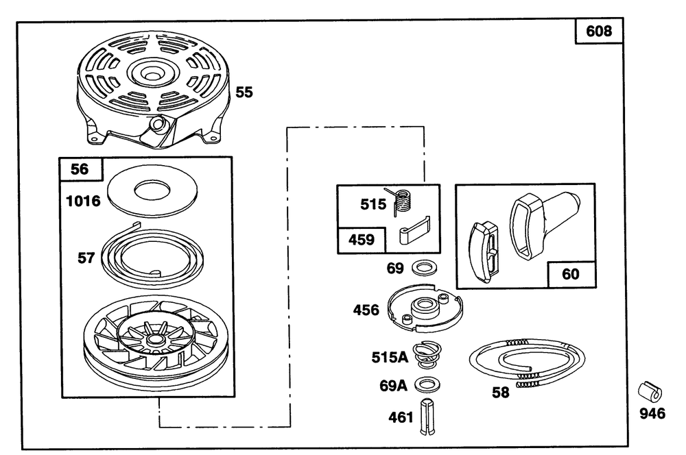 Engine Briggs & Stratton Model 124702-3115-01 Diagram and Parts List for 20217 2000001 - 2999999 Toro Lawn Mower