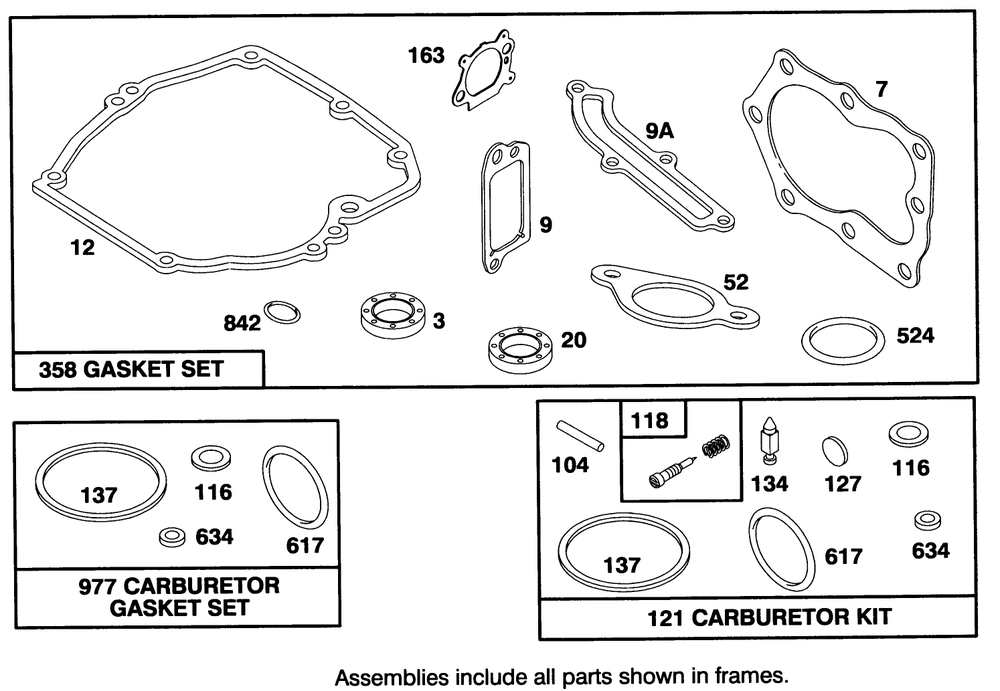 Engine Briggs & Stratton Model 127802-0513-21 Diagram and Parts List for 20801B 4900001 - 4999999 Toro Lawn Mower