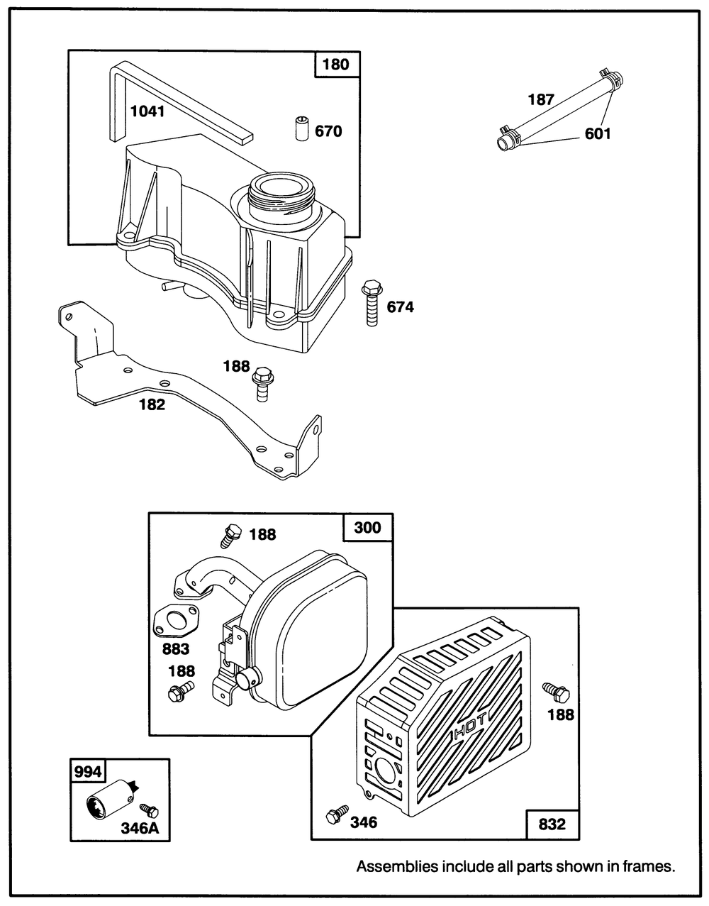 Engine Gts-150 Diagram and Parts List for 26631B 4900001 - 4999999 Toro Lawn Mower