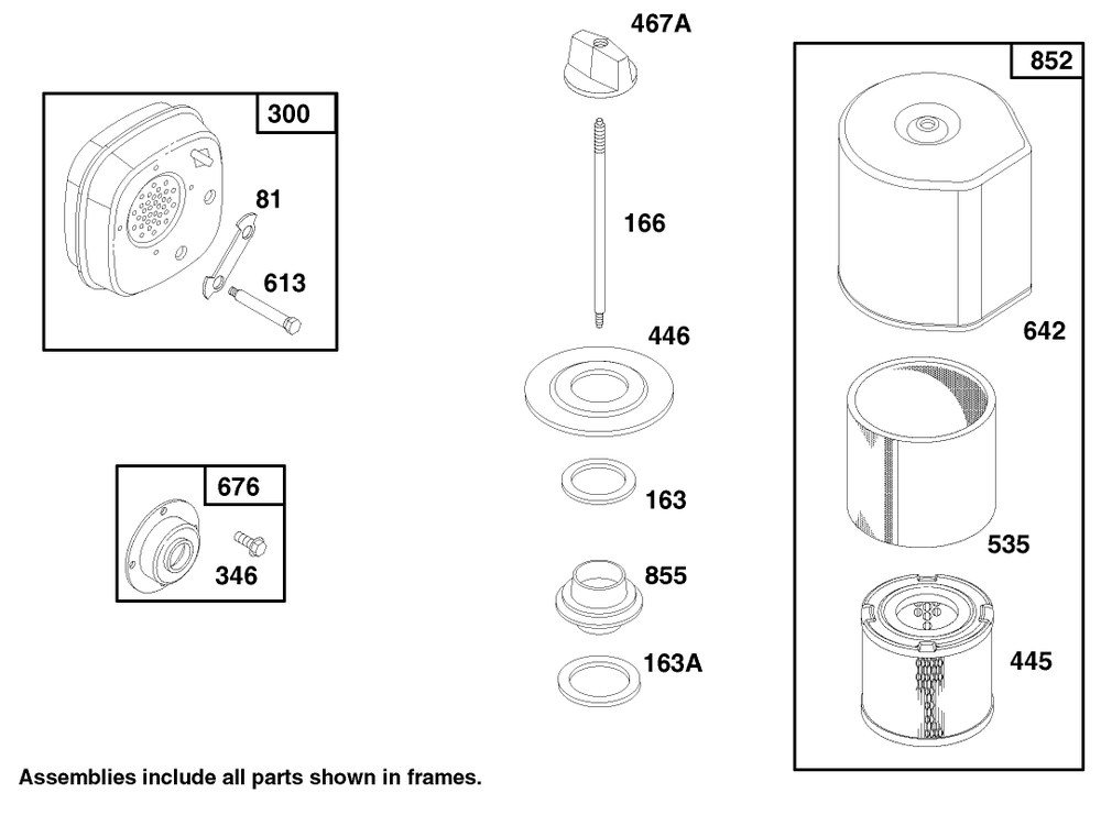 Engine Briggs & Stratton Model 135202-0263-01 Diagram and Parts List for 62924 7900001 - 7999999 Toro Leaf Blower / Vacuum