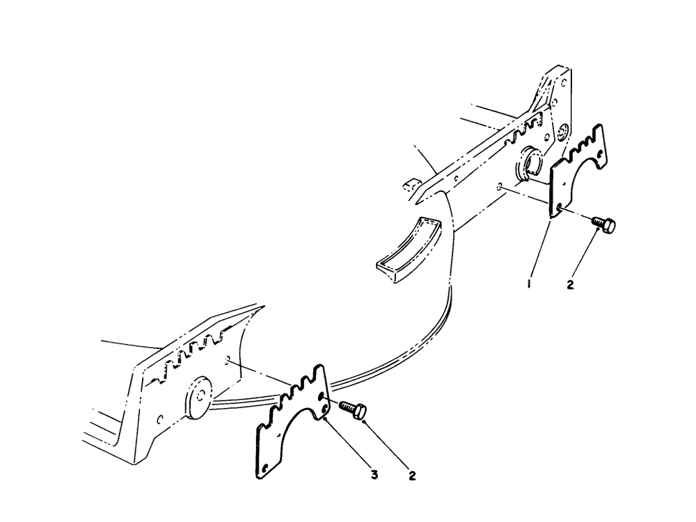 Wear Plate Model No. 49-4080 (Optional) Diagram and Parts List for 20322 2000001 - 2999999 Toro Lawn Mower