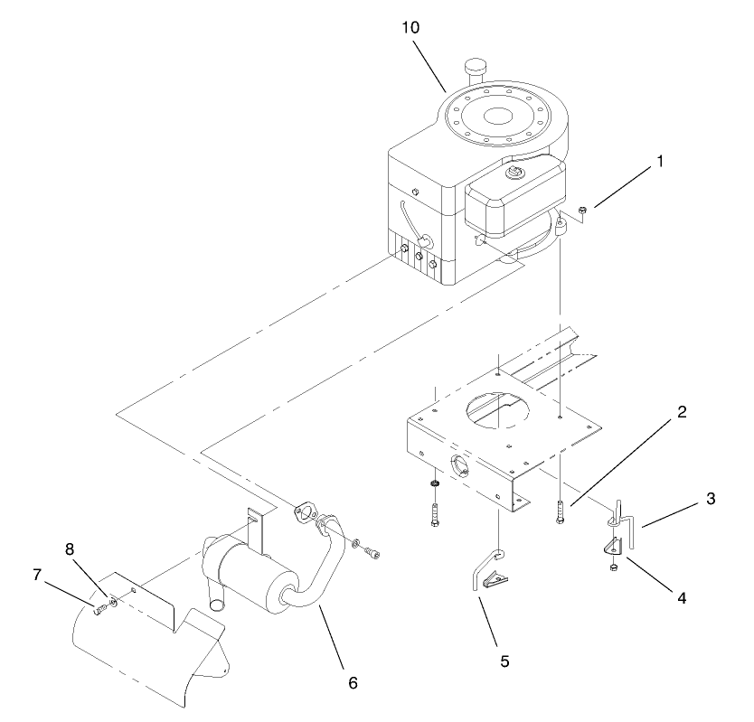 Engine Assembly Diagram and Parts List for 71189 7900001 - 7999999 Toro Lawn Tractor