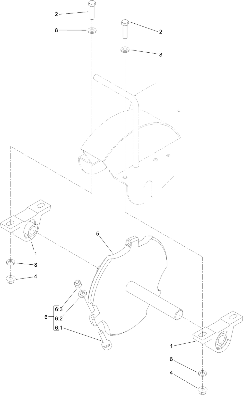 3-Tooth Grinder Wheel Assembly Diagram and Parts List for 22600HD 400000000 - 401999999 Toro Stump Grinder
