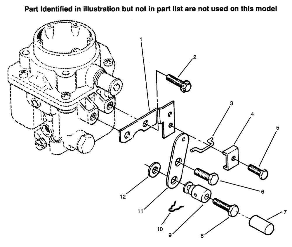 Choke Control Diagram and Parts List for 73422 6900001 - 6999999 Toro Lawn Tractor