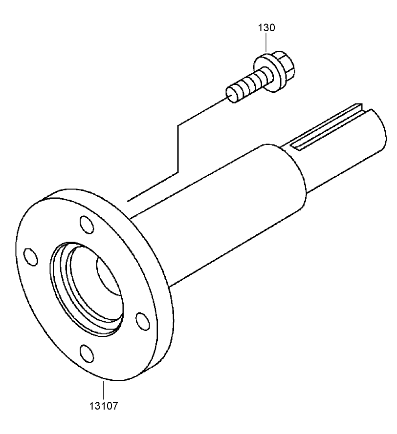 Power-Take-Off Assembly Diagram and Parts List for 74237CP (270000001-270999999)(2007) Toro Lawn Mower