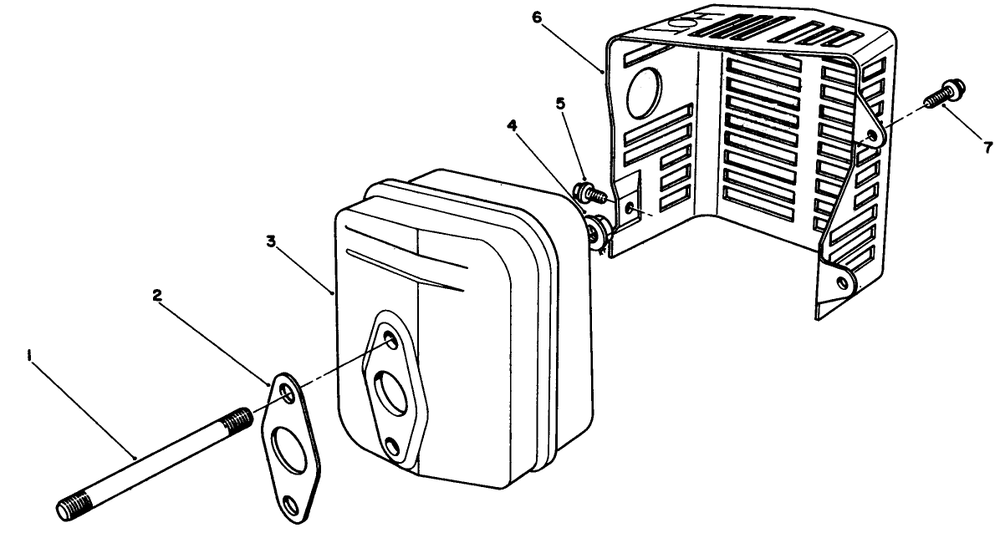 Muffler Assembly (Engine No. Vmj8) Diagram and Parts List for 26622C 9000001 - 9999999 Toro Lawn Mower