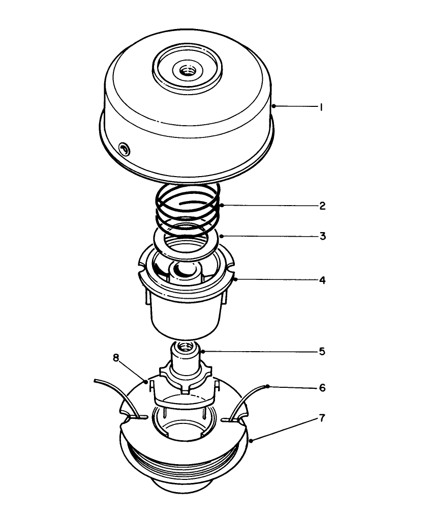 Tap And Trim Head 46-2800 (Optional) Diagram and Parts List for 51607 4000001 - 4999999 Toro Trimmer