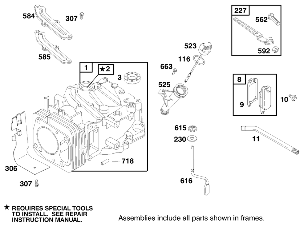 Engine Gts-200 Diagram and Parts List for 26637 8900001 - 8999999 Toro Lawn Mower