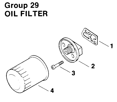 Oil Filter-Engine Kohler Model No. Mv16s-Type Ps56519 Diagram and Parts List for 30180 490731 - 499999 Toro Lawn Tractor Accessories