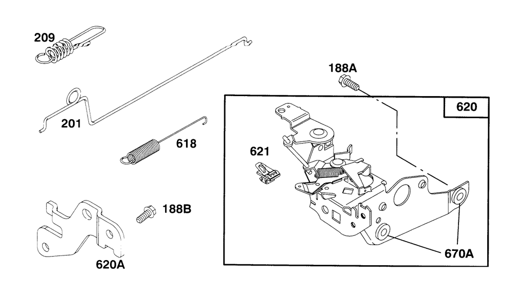 Engine Briggs & Stratton Model 127802-0640-01 Diagram and Parts List for 20442 6900001 - 6999999 Toro Lawn Mower