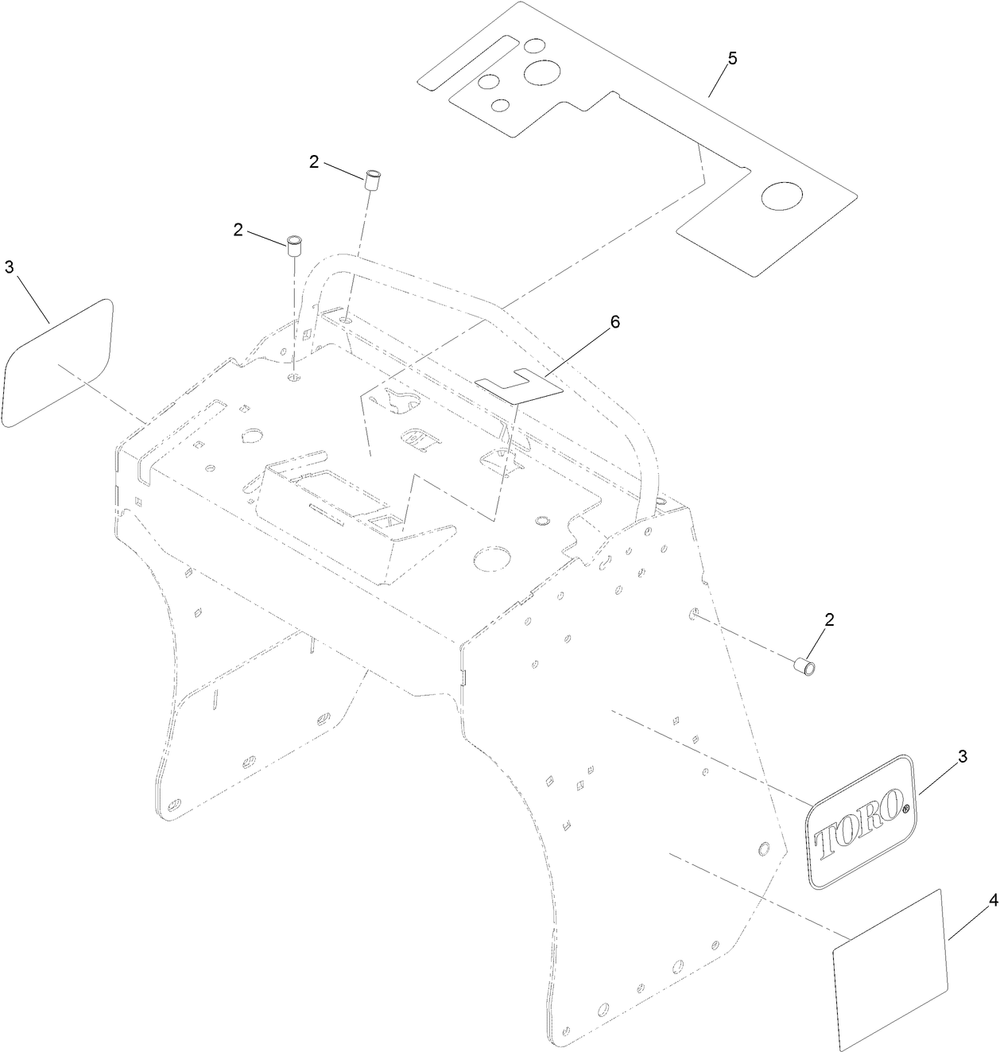 Control Tower Assembly No. 135-1701 Diagram and Parts List for 39514 413000000 - 999999999 Toro Aerator